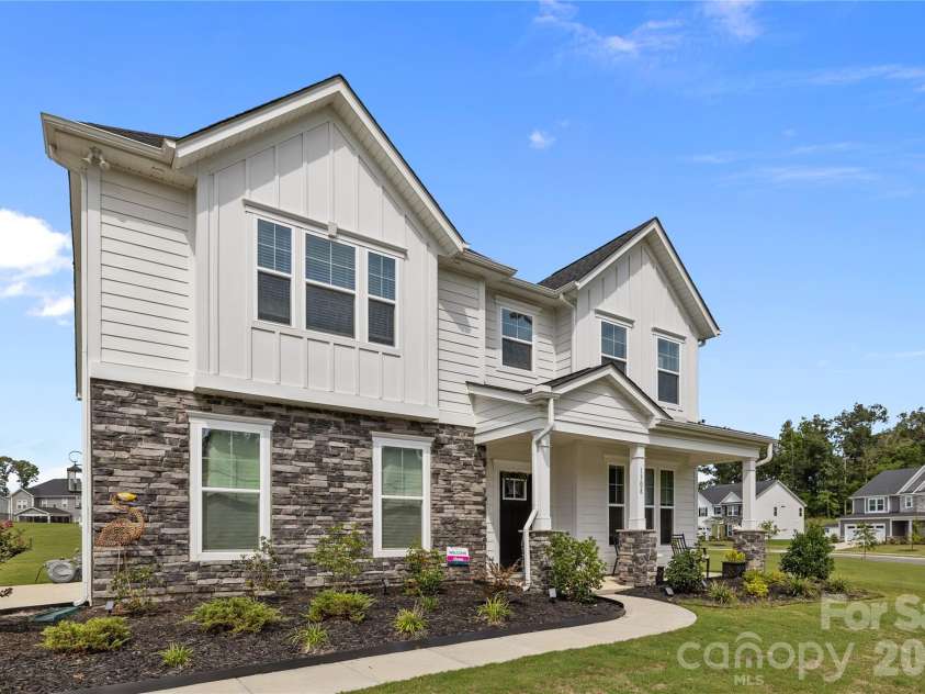 1308 Ashe Meadow Drive, Indian Trail, NC 28079.  MLS# CAR4361531, YatesRealty ID 16685. GORGEOUS STACKED STONE ACCENTS AT FRONT LOWER LEFT AND COLUMNS