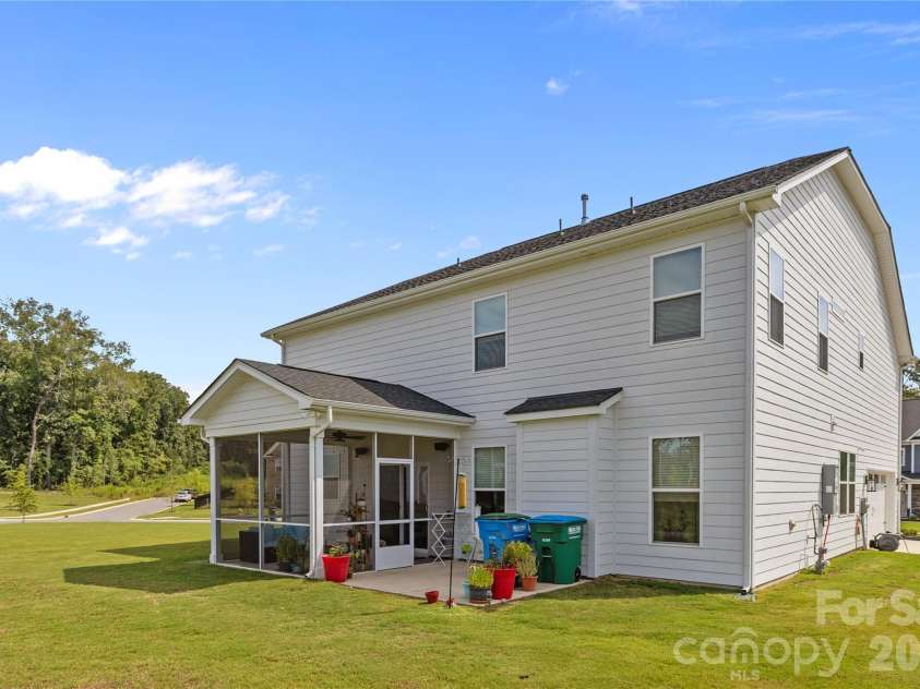 1308 Ashe Meadow Drive, Indian Trail, NC 28079.  MLS# CAR4361531, YatesRealty ID 16685. REAR VIEW OF HOME