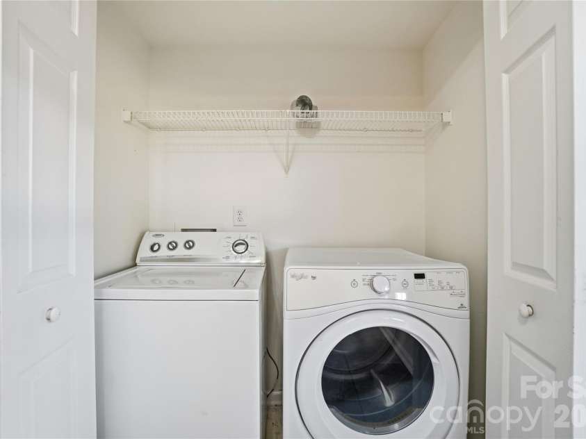 8805 Red Tail Court, Charlotte, NC 28269.  MLS# CAR4382950, YatesRealty ID 1669. Laundry closet 