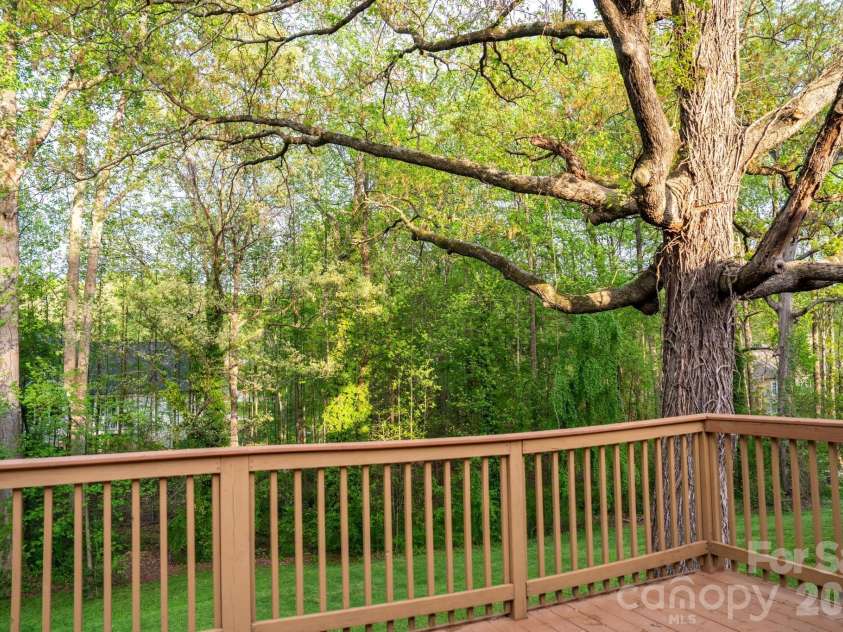 234 Edgewood Drive, Statesville, NC 28625.  MLS# CAR4364089, YatesRealty ID 16694. Back deck overlooks back yard