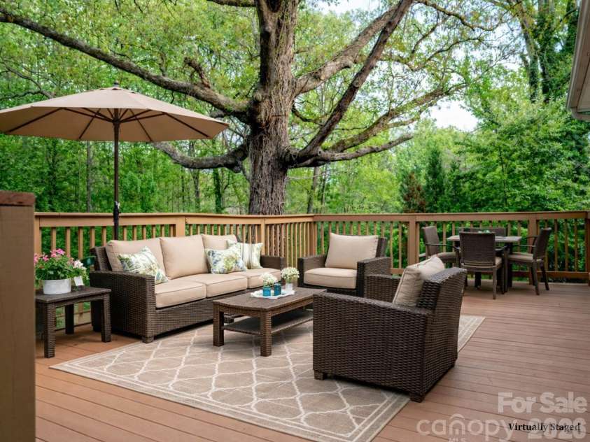 234 Edgewood Drive, Statesville, NC 28625.  MLS# CAR4364089, YatesRealty ID 16694. Virtually staged back deck