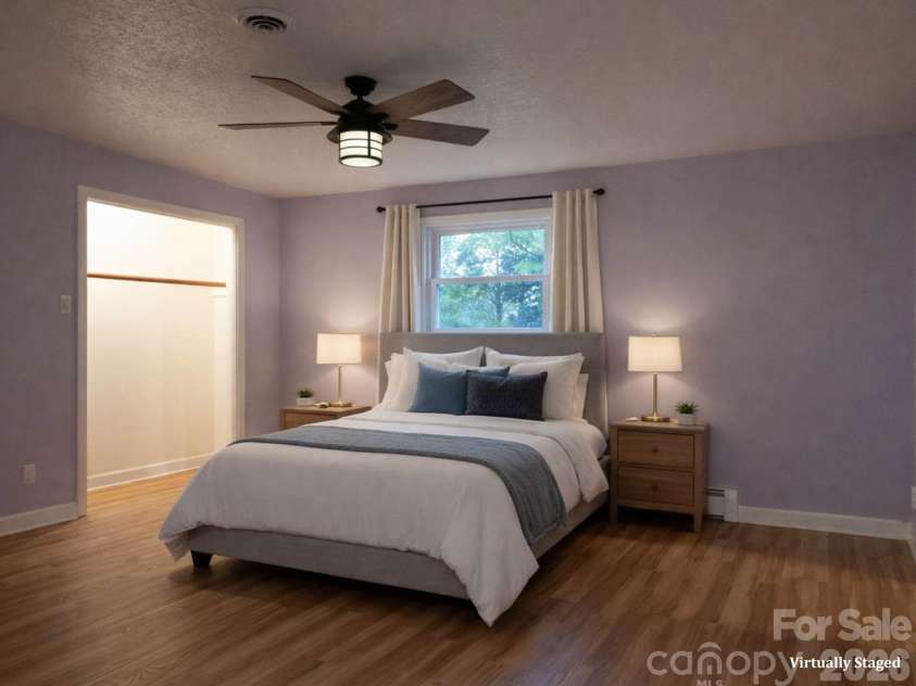 234 Edgewood Drive, Statesville, NC 28625.  MLS# CAR4364089, YatesRealty ID 16694. Virtually staged primary bedroom
