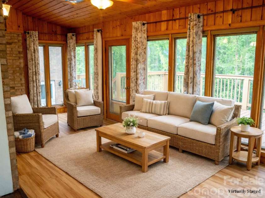 234 Edgewood Drive, Statesville, NC 28625.  MLS# CAR4364089, YatesRealty ID 16694. Virtually staged sunroom