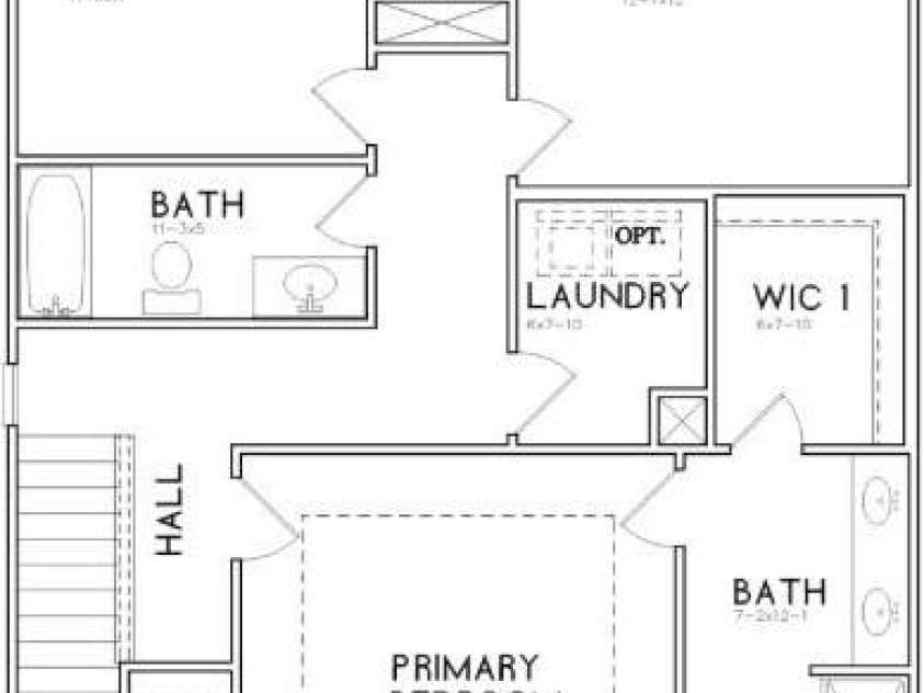 2039 Sadler Woods Lane, Charlotte, NC 28214.  MLS# CAR4265579, YatesRealty ID 1670. Floor Plan - Second Floor