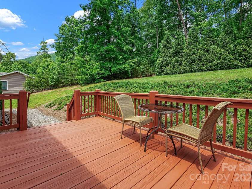52 Luther Cove Road, Candler, NC 28715.  MLS# CAR4257069, YatesRealty ID 16701. Deck