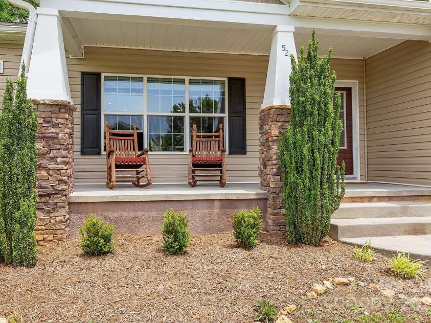 52 Luther Cove Road, Candler, NC 28715.  MLS# CAR4257069, YatesRealty ID 16701. Front Porch