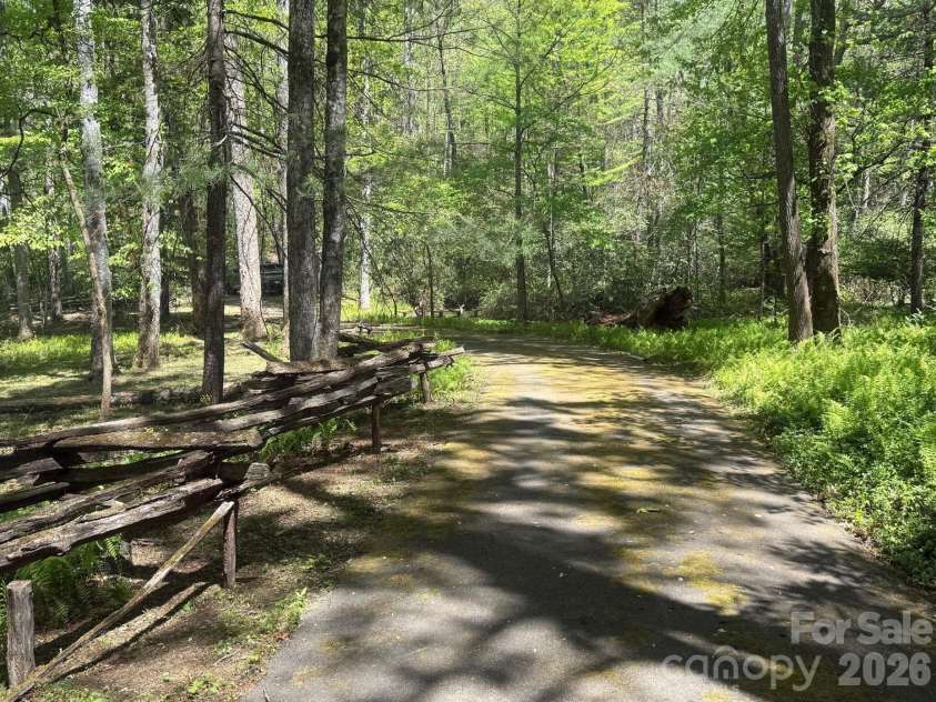 427 Wingfield Way, Brevard, NC 28712.  MLS# CAR4372461, YatesRealty ID 16709. Drive coming in 