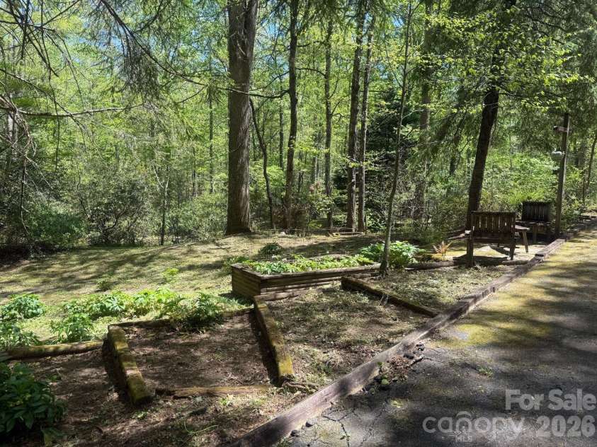 427 Wingfield Way, Brevard, NC 28712.  MLS# CAR4372461, YatesRealty ID 16709. Drive way 