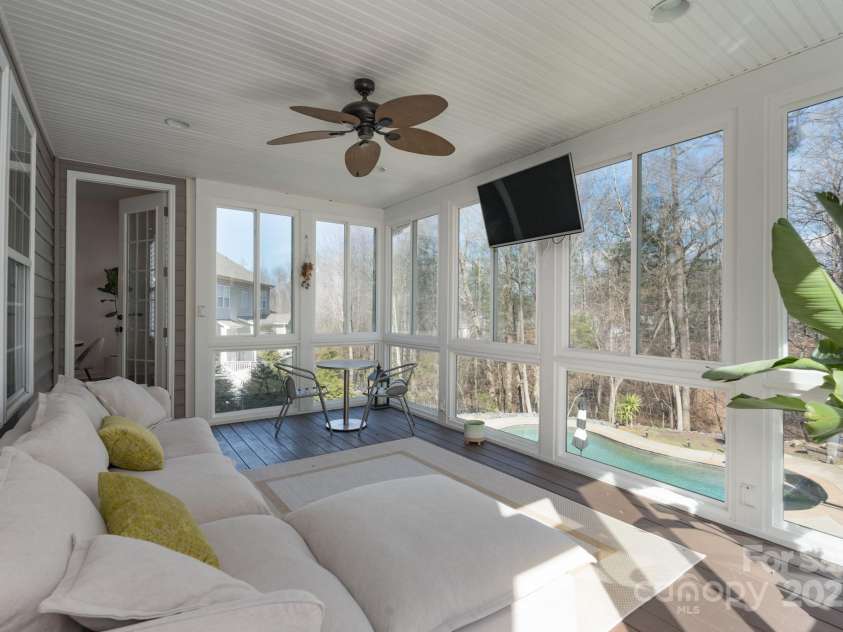 228 Black Mountain Drive, Fort Mill, SC 29708.  MLS# CAR4225909, YatesRealty ID 1671. Screened porch
