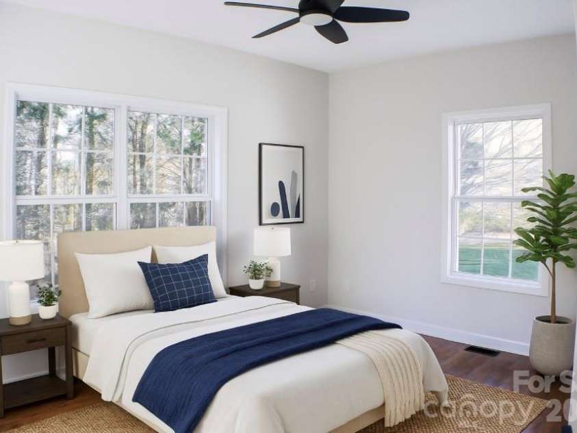 1304 Overhill Road, Salisbury, NC 28144.  MLS# CAR4321166, YatesRealty ID 16710. Staged back bedroom
