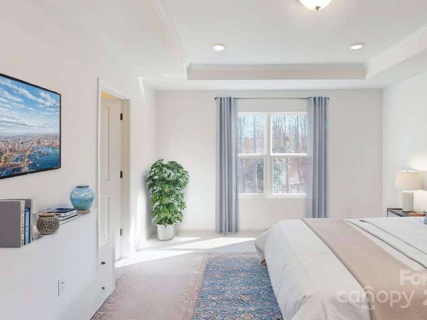 3562 Nimbell Road, Monroe, NC 28110.  MLS# CAR4224096, YatesRealty ID 16721. Owners bedroom shown with virtual staging