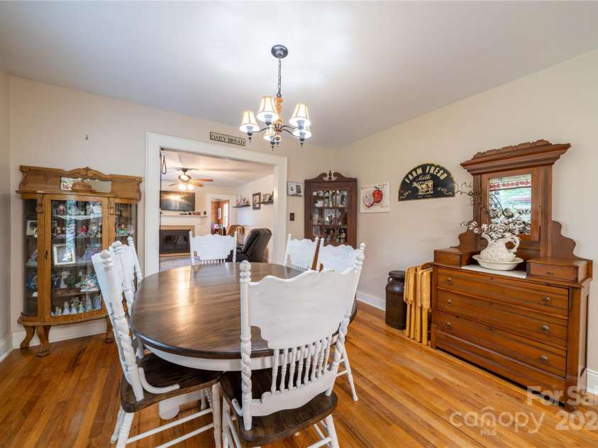 416 Main Street, Mooresboro, NC 28114.  MLS# CAR4193409, YatesRealty ID 16726. Dining Room
