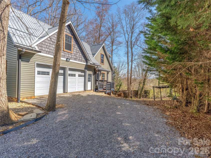 6 Jackson Cove Road, Leicester, NC 28748.  MLS# CAR4366780, YatesRealty ID 16735. Two-car garage 