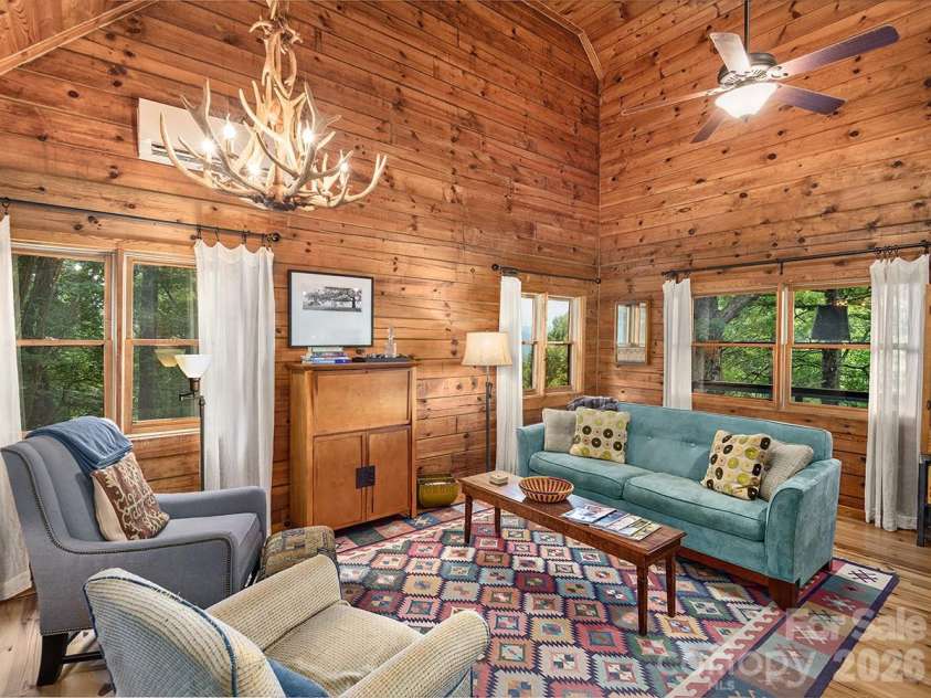 1160 High Rock Mountain Road, Marshall, NC 28753.  MLS# CAR4355296, YatesRealty ID 16741. Open Yet Cozy