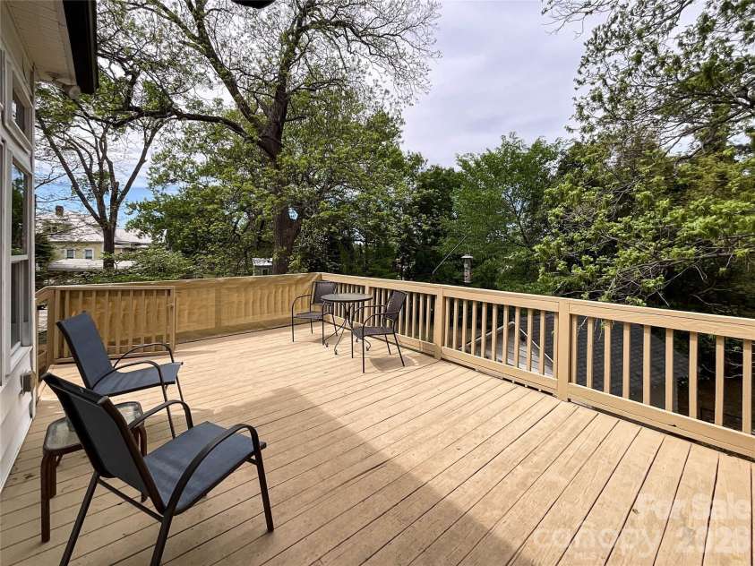405 Lee Avenue, Wadesboro, NC 28170.  MLS# CAR4366151, YatesRealty ID 16758. Deck outside the kitchen & sunroom