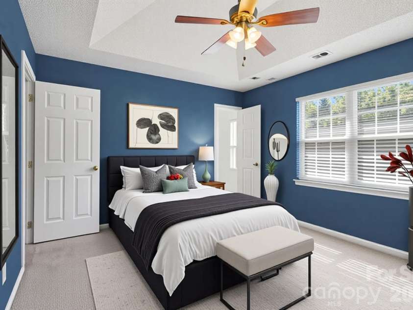 1041 Chaucery Lane, Matthews, NC 28104.  MLS# CAR4365400, YatesRealty ID 16765. Virtually staged