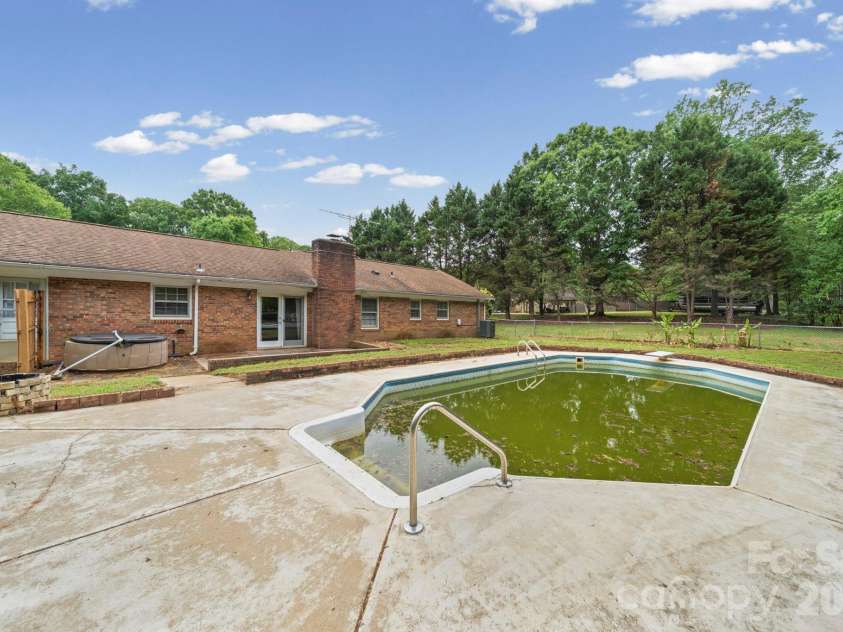 4510 Springview Drive, Monroe, NC 28112.  MLS# CAR4392466, YatesRealty ID 16788. Pool