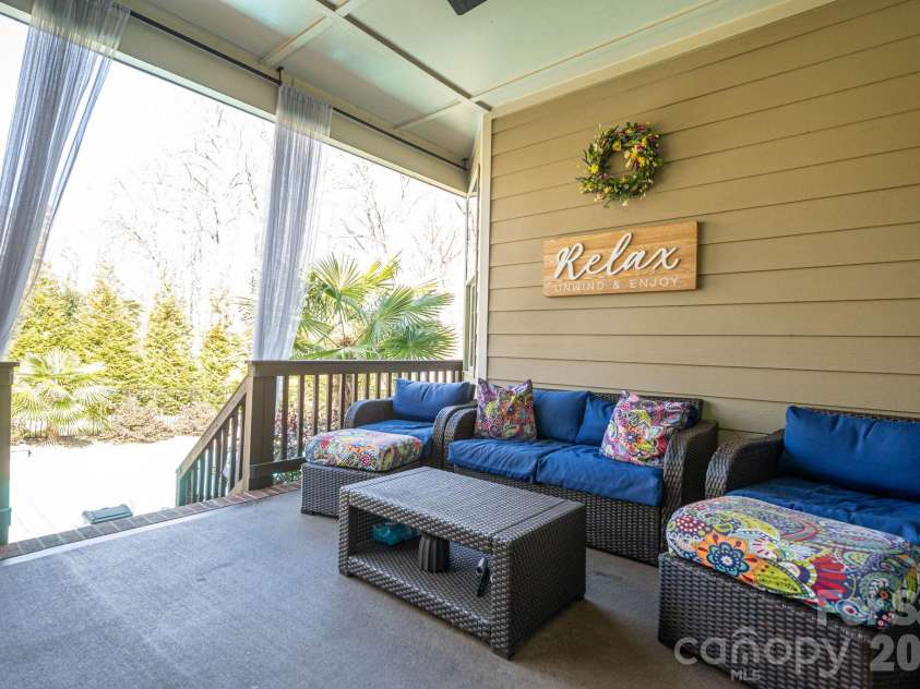 1819 Chesterfield Drive, Belmont, NC 28012.  MLS# CAR4349946, YatesRealty ID 16794. Back Porch