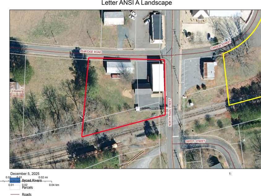 157 Main Street, Bostic, NC 28018.  MLS# CAR4329921, YatesRealty ID 1680. Overview Map