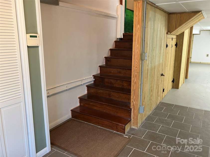 157 Main Street, Bostic, NC 28018.  MLS# CAR4329921, YatesRealty ID 1680. Stairs Leading to Upper level