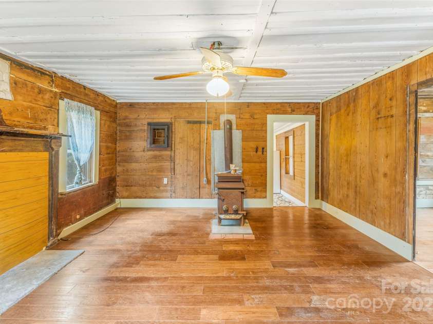 1 Mustang Drive, Leicester, NC 28748.  MLS# CAR4327824, YatesRealty ID 1681. Living room 