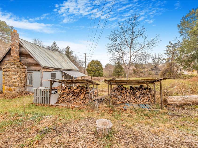 1 Mustang Drive, Leicester, NC 28748.  MLS# CAR4327824, YatesRealty ID 1681. Wood storage 