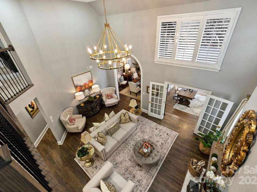 5721 Ballinard Lane, Charlotte, NC 28277.  MLS# CAR4262756, YatesRealty ID 16820. LR from Loft