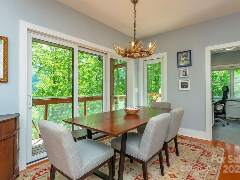 201 Ruffed Grouse Lane, Waynesville, NC 28786.  MLS# CAR4257615, YatesRealty ID 16833. Dining area of kitchen