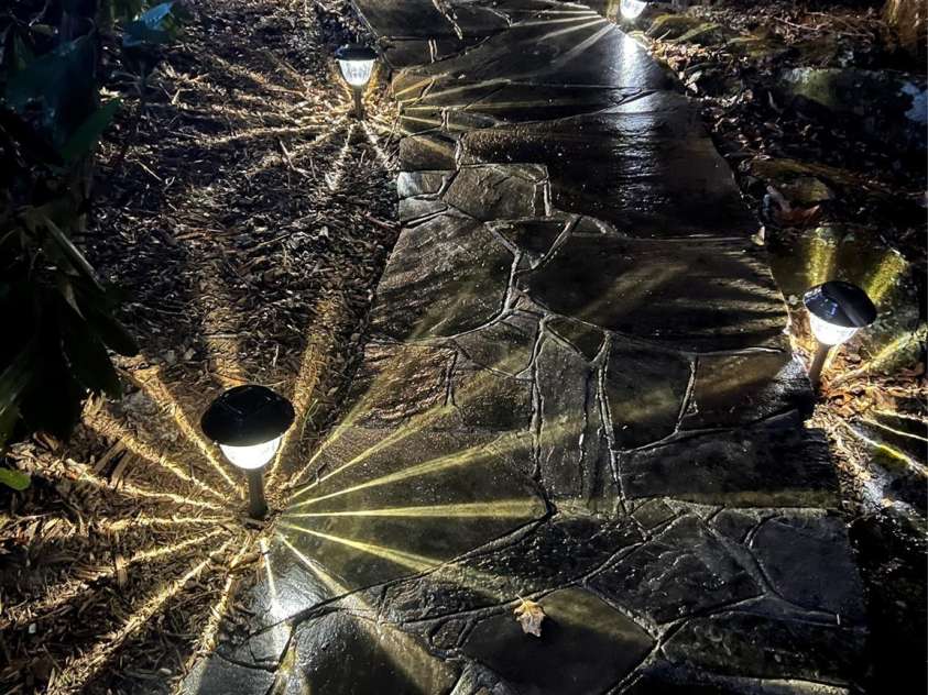 233 Cherry Road, Boone, NC 28607.  MLS# CAR4248700, YatesRealty ID 16836. Walkway lit up