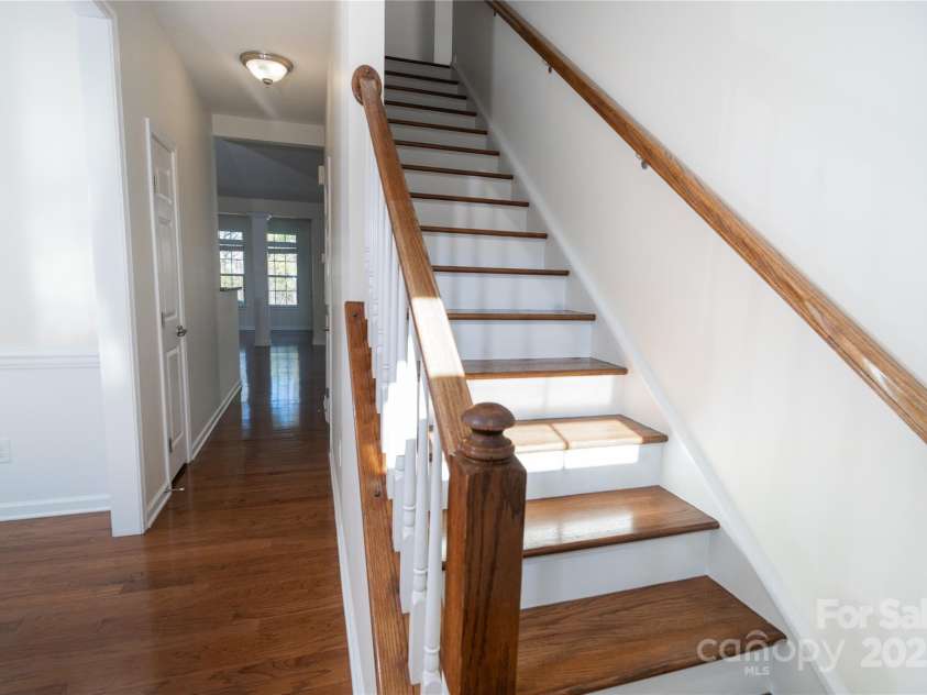 9760 Springholm Drive, Charlotte, NC 28278.  MLS# CAR4221424, YatesRealty ID 16853. Stairs