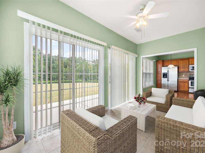 22125 Tern Court, Fort Mill, SC 29707.  MLS# CAR4332962, YatesRealty ID 1686. Sunroom
