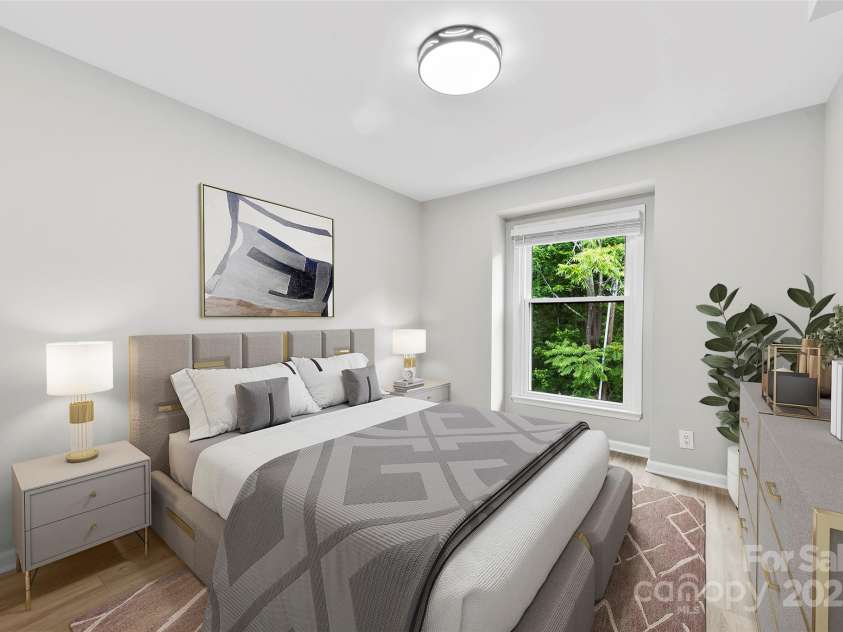 430 Queens Road, Charlotte, NC 28207.  MLS# CAR4259102, YatesRealty ID 1686. Virtually staged Guest Bedroom