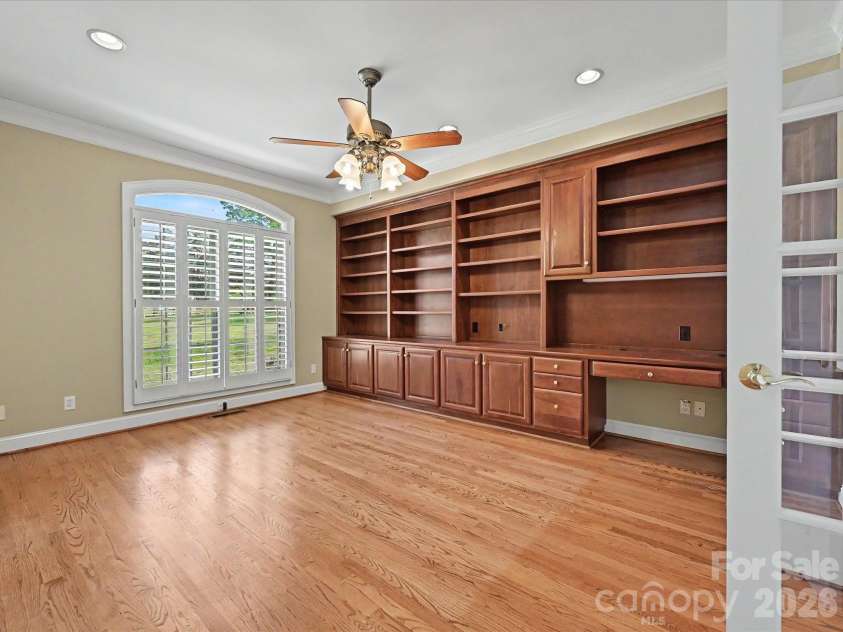 10896 Pioneer Mill Road, Concord, NC 28025.  MLS# CAR4369471, YatesRealty ID 16875. Study/office features French doors