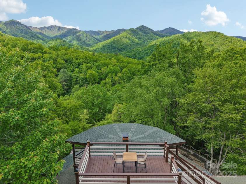 295 Dills Road, Bryson City, NC 28713.  MLS# CAR4280910, YatesRealty ID 16878. Roof top lookout of Nantahala Nat'l Forest Service Peaks
