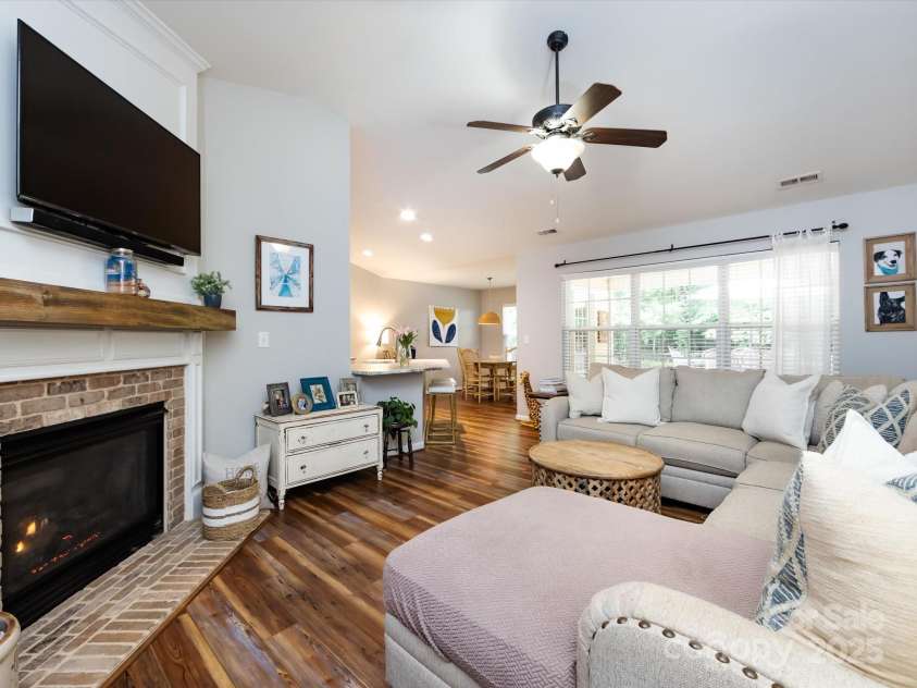 3347 Xandra Court, Indian Land, SC 29707.  MLS# CAR4266129, YatesRealty ID 16882. Living area with fireplace
