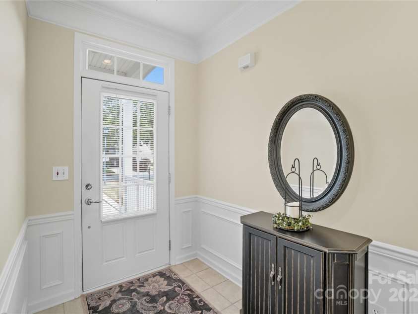 17436 Hawks View Drive, Indian Land, SC 29707.  MLS# CAR4309936, YatesRealty ID 16883. Foyer with Wainscoting