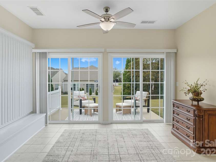 17436 Hawks View Drive, Indian Land, SC 29707.  MLS# CAR4309936, YatesRealty ID 16883. Sunroom