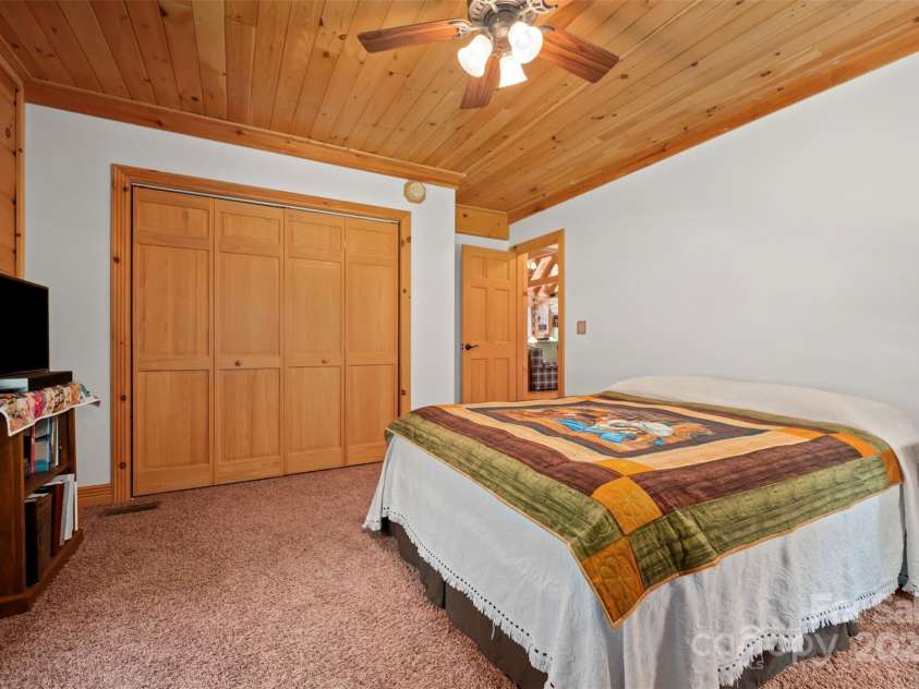 23 Jay Foster Way, Saluda, NC 28773.  MLS# CAR4278065, YatesRealty ID 1689. Bedroom Two has ample closet space.