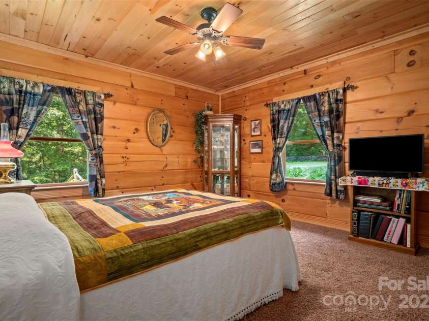 23 Jay Foster Way, Saluda, NC 28773.  MLS# CAR4278065, YatesRealty ID 1689. Split Bedroom Plan - Bedroom Two 