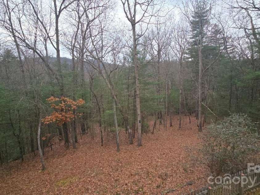 23 Jay Foster Way, Saluda, NC 28773.  MLS# CAR4278065, YatesRealty ID 1689. Winter Mountain View from Rear Deck!