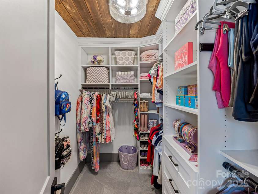 59 Bradford Hill Road, Mills River, NC 28759.  MLS# CAR4241459, YatesRealty ID 16892. Bedroom #2 walk-in closet
