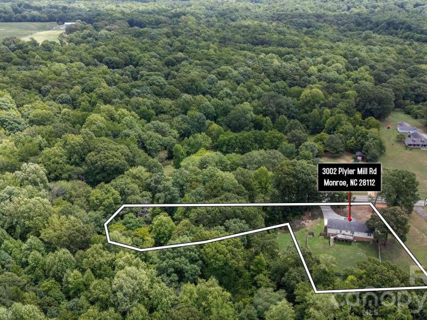 3002 Plyler Mill Road, Monroe, NC 28112.  MLS# CAR4330579, YatesRealty ID 16894. 