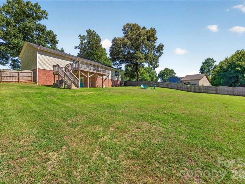 3002 Plyler Mill Road, Monroe, NC 28112.  MLS# CAR4330579, YatesRealty ID 16894. Huge fenced in backyard
