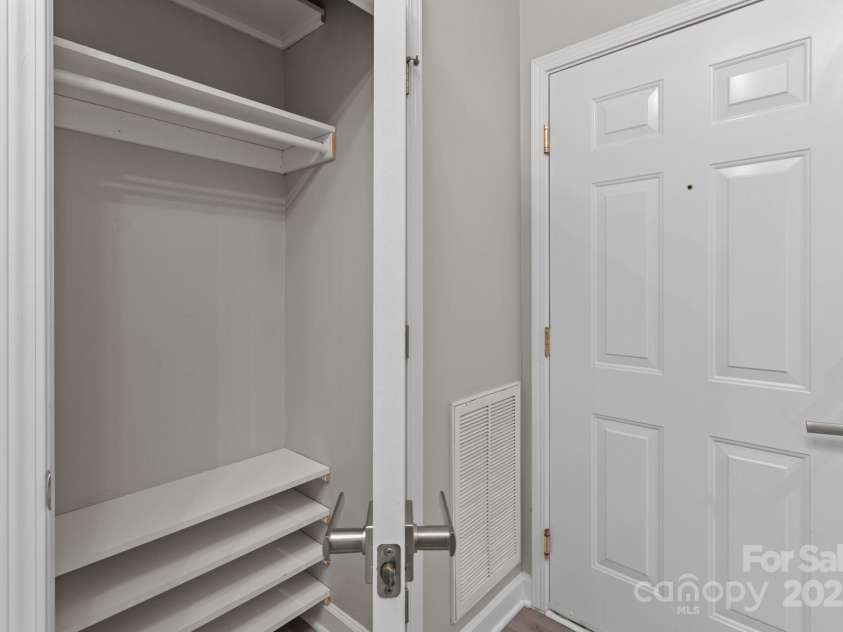 16610 Amberside Road, Cornelius, NC 28031.  MLS# CAR4253649, YatesRealty ID 16899. Coat Closet w/ Built-ins