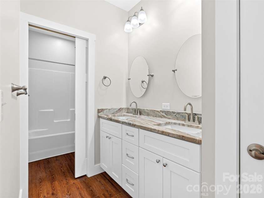237 Leyland Circle, Hendersonville, NC 28792.  MLS# CAR4367023, YatesRealty ID 16905. Guest bathroom