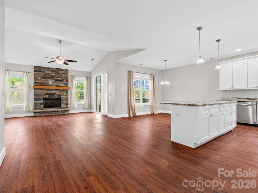 237 Leyland Circle, Hendersonville, NC 28792.  MLS# CAR4367023, YatesRealty ID 16905. Open concept shared living spaces ready for your personal touches.