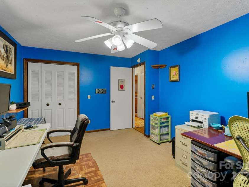 230 Turtle Lane, Hendersonville, NC 28791.  MLS# CAR4260398, YatesRealty ID 16912. Third bedroom (set up as an office)
