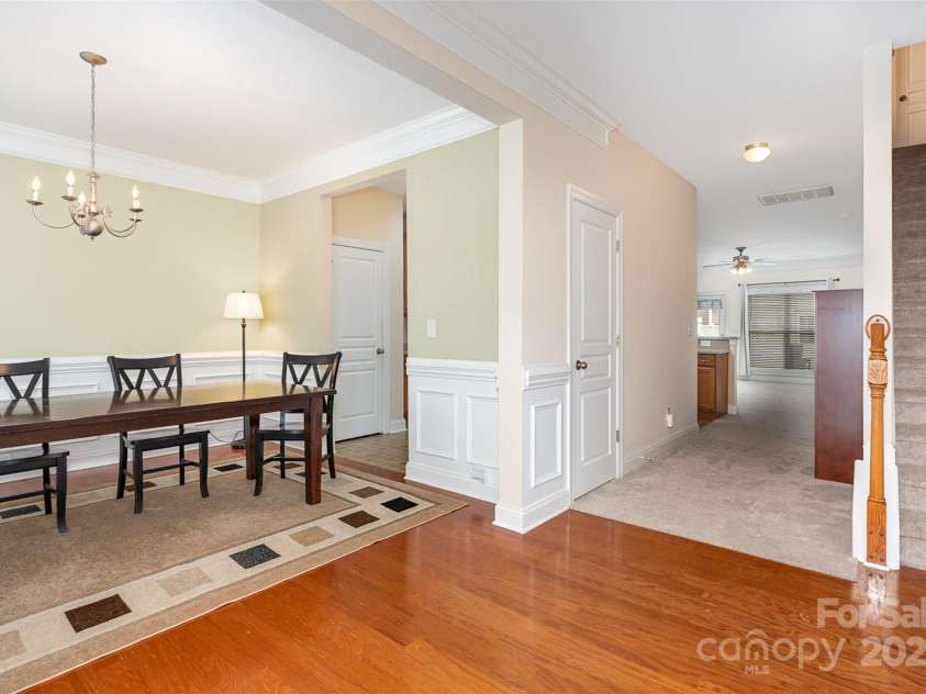 2324 Bonterra Boulevard, Indian Trail, NC 28079.  MLS# CAR4259817, YatesRealty ID 16917. Foyer to Dining Room