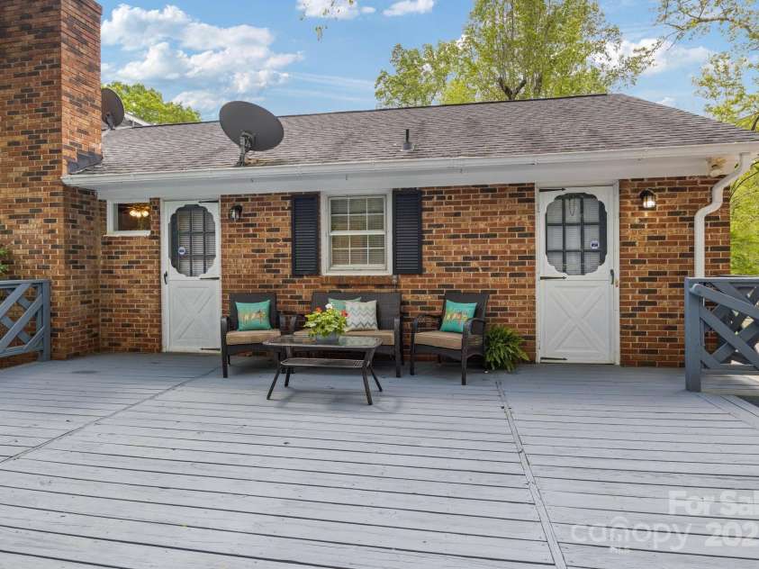 101 Grier Street, York, SC 29745.  MLS# CAR4246387, YatesRealty ID 16918. Rear deck - fresh paint!