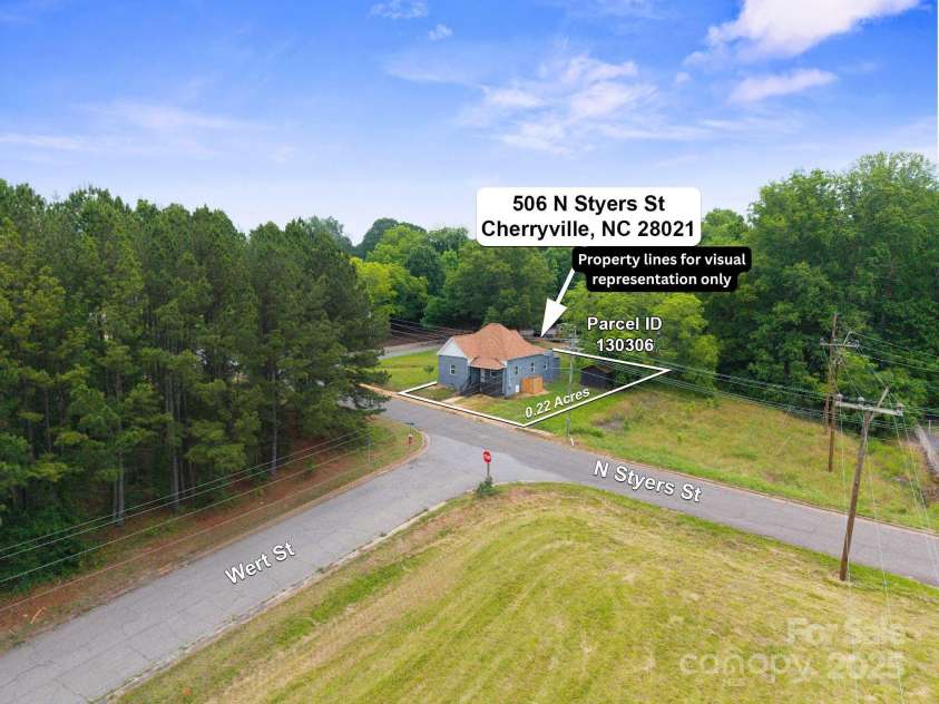 506 Styers Street, Cherryville, NC 28021.  MLS# CAR4265277, YatesRealty ID 16929. 